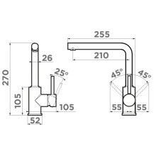Смеситель для кухни Omoikiri Nakagawa-GB графит 4994363