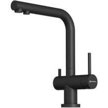Смеситель для кухни с подключением к фильтру Omoikiri Nagano-P-BL черный 4974047
