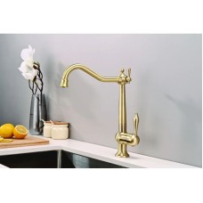 Смеситель для кухни с подключением к фильтру Paulmark Retro Re213226-BR