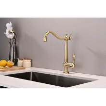 Смеситель для кухни с подключением к фильтру Paulmark Retro Re213226-BR