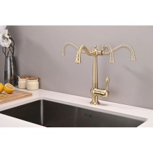 Смеситель для кухни с подключением к фильтру Paulmark Retro Re213226-BR