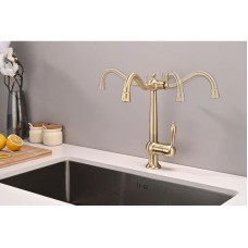 Смеситель для кухни с подключением к фильтру Paulmark Retro Re213226-BR