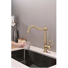 Смеситель для кухни с подключением к фильтру Paulmark Retro Re213226-BR