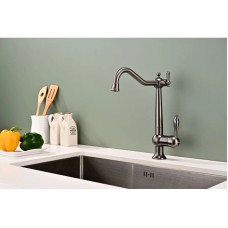 Смеситель для кухни с подключением к фильтру Paulmark Retro Re213226-GM