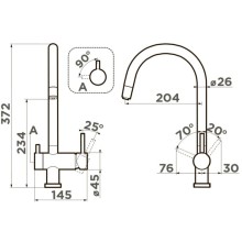 Смеситель для кухни с подключением к фильтру Omoikiri Yamada-P-PA пастила 4974260