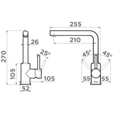 Смеситель для кухни Omoikiri Nakagawa-P-BE ваниль 4974308