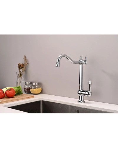 Смеситель для кухни с подключением к фильтру Paulmark Retro Re213226-CR