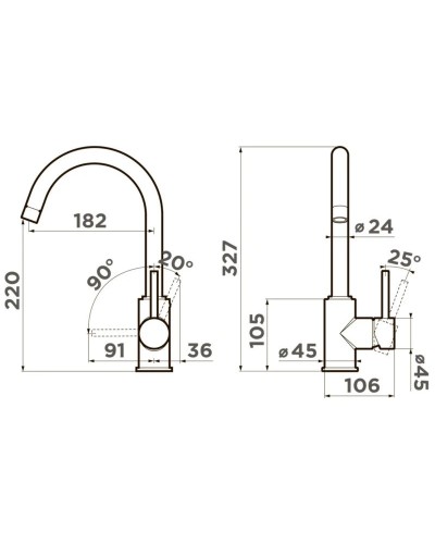 Смеситель для кухни Omoikiri Shinagawa-P-WH белый 4974108