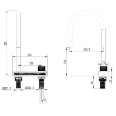 Смеситель для кухни Abber Wasser Kreis AF8114