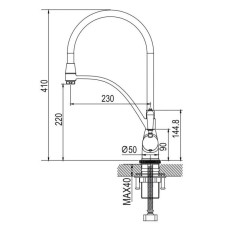 Смеситель для кухни Rose R153Q