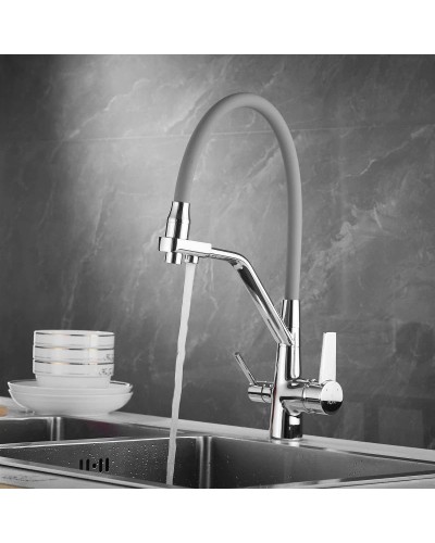 Смеситель для кухни с подключением к фильтру Rose R558