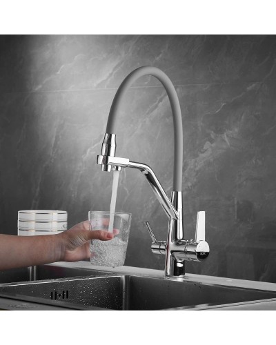 Смеситель для кухни с подключением к фильтру Rose R558