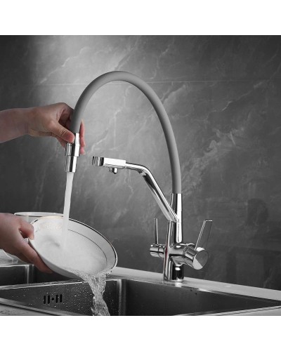 Смеситель для кухни с подключением к фильтру Rose R558