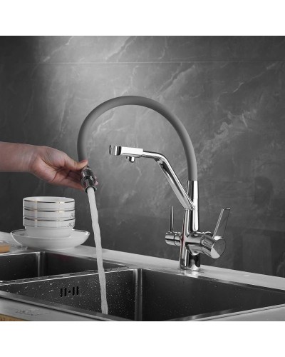 Смеситель для кухни с подключением к фильтру Rose R558