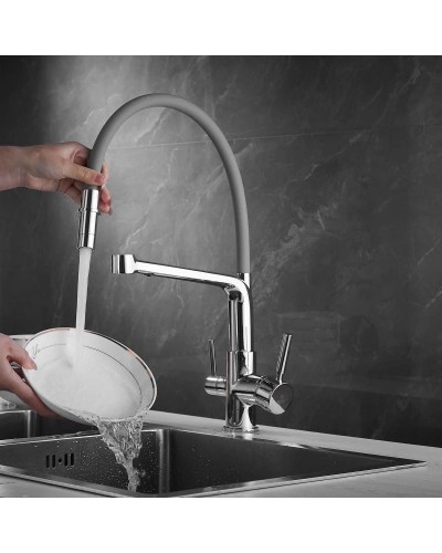 Смеситель для кухни с подключением к фильтру Rose R658