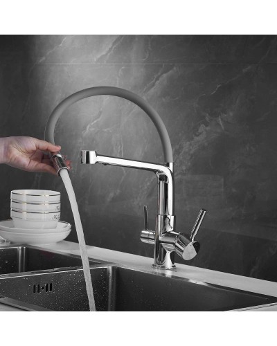 Смеситель для кухни с подключением к фильтру Rose R658