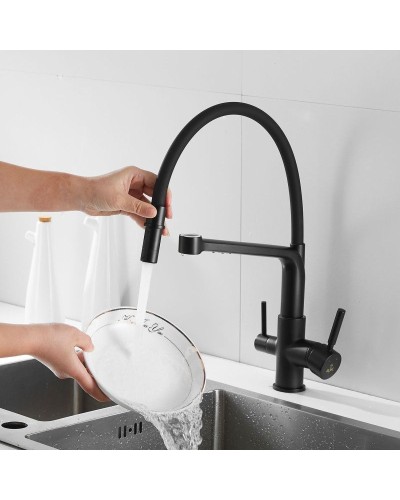 Смеситель для кухни с подключением к фильтру Rose R658H