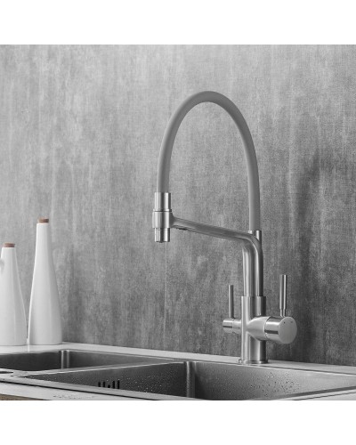 Смеситель для кухни с подключением к фильтру Rose R658L