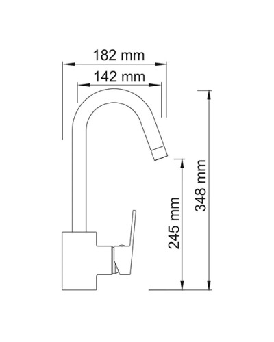 Смеситель для кухни WasserKRAFT Donau 5347