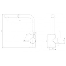 Смеситель для кухни Milacio Ultra MCU.555.GD
