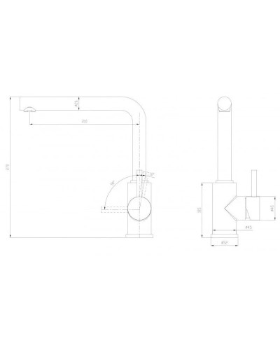 Смеситель для кухни Milacio Ultra MCU.555.GM