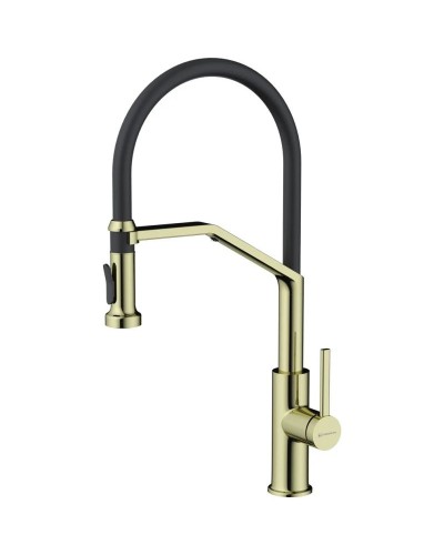 Смеситель для кухни с подключением к фильтру Omoikiri Makkari 2 Plus-SB-LG-BL светлое золото 4994496