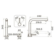 Смеситель для кухни Omoikiri Nara-C 4994321