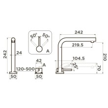 Смеситель для кухни Omoikiri Nara-GB графит 4994370
