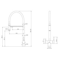 Смеситель для кухни с подключением к фильтру Abber Wasser Kreis AF81141