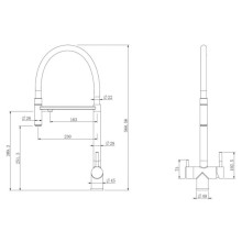 Смеситель для кухни с подключением к фильтру Abber Wasser Kreis AF81141