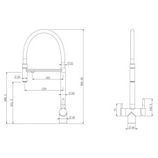 Смеситель для кухни с подключением к фильтру Abber Wasser Kreis AF81141