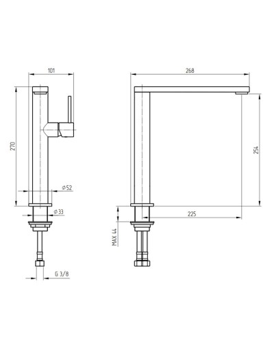 Смеситель для кухни Migliore Fortis 26091 Хром