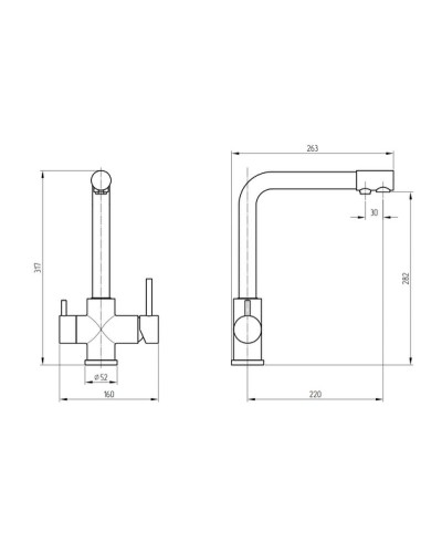 Смеситель для кухни Migliore Fortis 26618 Хром