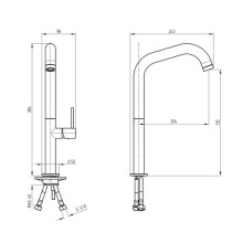 Смеситель для кухни Migliore Fortis 26092 Хром