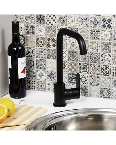 Смеситель для кухни WasserKRAFT Elbе 7407 Черный матовый