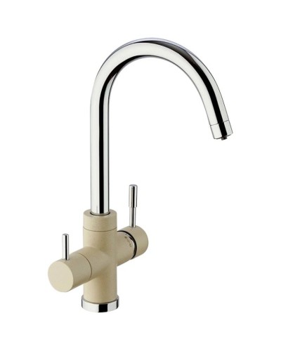 Смеситель для кухни с подключением к фильтру Paini Cox Granite Sahara 7855643CR3V11L2KM