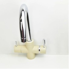 Смеситель для кухни с подключением к фильтру Paini Cox Granite Sahara 7855643CR3V11L2KM