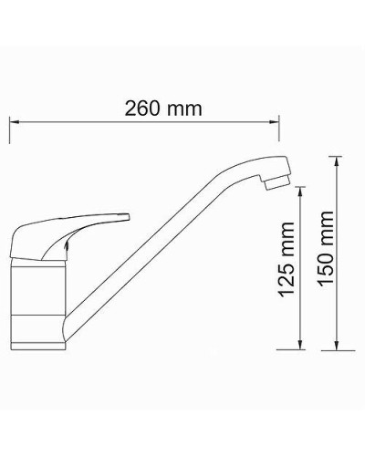 Смеситель для кухни WasserKRAFT Oder 6307 Хром