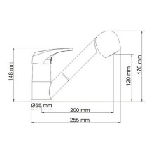 Смеситель для кухни WasserKRAFT Oder 6365 Хром
