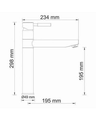 Смеситель для кухни WasserKRAFT Main 4107 Хром