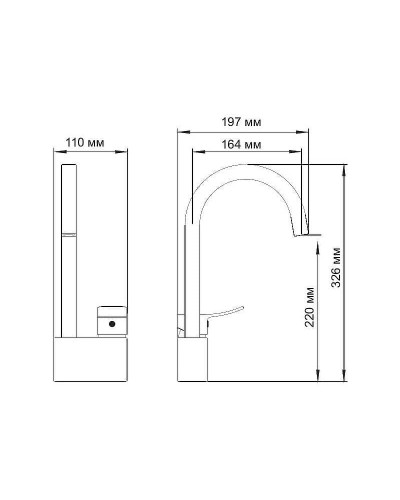 Смеситель для кухни WasserKRAFT Aller 1067 Хром