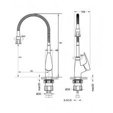 Смеситель для кухни Lemark Linara LM0413C Хром