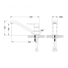 Смеситель для кухни Lemark Point LM0304C Хром