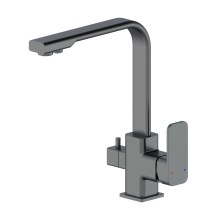 Смеситель для кухни с подключением фильтра WONZON & WOGHAND, Темный графит (WW-88458004-BGM)