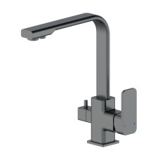 Смеситель для кухни с подключением фильтра WONZON & WOGHAND, Темный графит (WW-88458004-BGM)