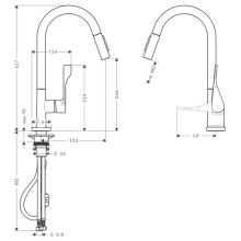 Смеситель для кухни Axor Citterio 39835000
