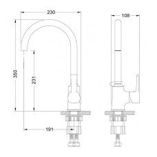 Смеситель для кухни Lemark Evitta LM0505C Хром