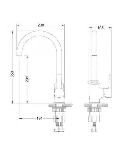Смеситель для кухни Lemark Evitta LM0505C Хром
