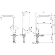 Смеситель для кухонной мойки Vidima Орион BA233AA