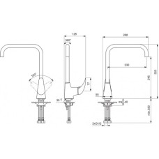 Смеситель для кухонной мойки Vidima Орион BA233AA